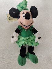 Disney Store Minnie Mouse March Birthstone Necklace 8" Bean Bag Plush