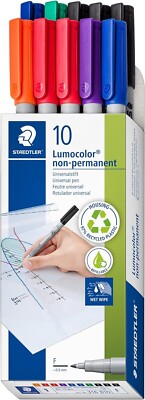 STAEDTLER Folienstift Lumocolor, non-permanent, wasserlöslich, 316B10