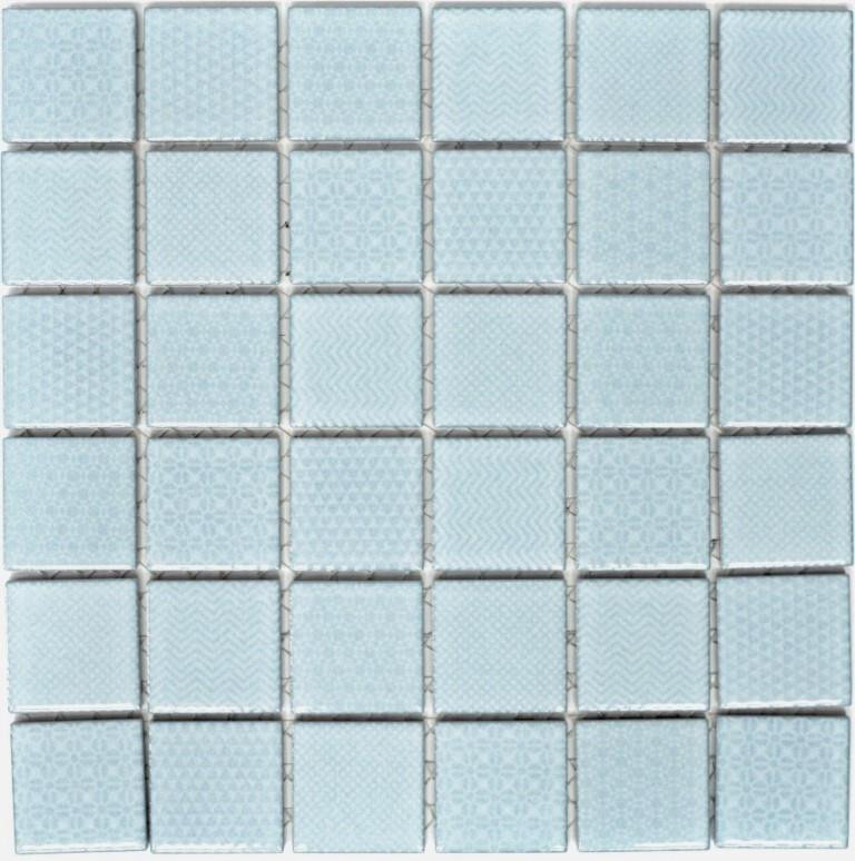 Azulejos de Mosaico Turquesa Azul Agua Claro Baño Piscina Baldosas Espejo Cocina