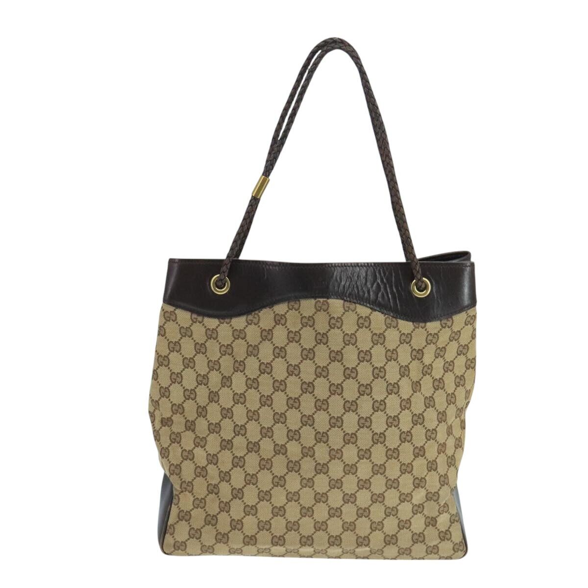 GUCCI GG Canvas Shoulder Bag Beige 109141 Auth ep7040 | eBay GUCCI GG Canvas Shoulder Bag Beige 109141 Auth ep7040 | eBay