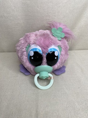 FLUFFLINGS Babies Pink Toy Vivid Interactive Pet Plush Noises Feed With Dummy