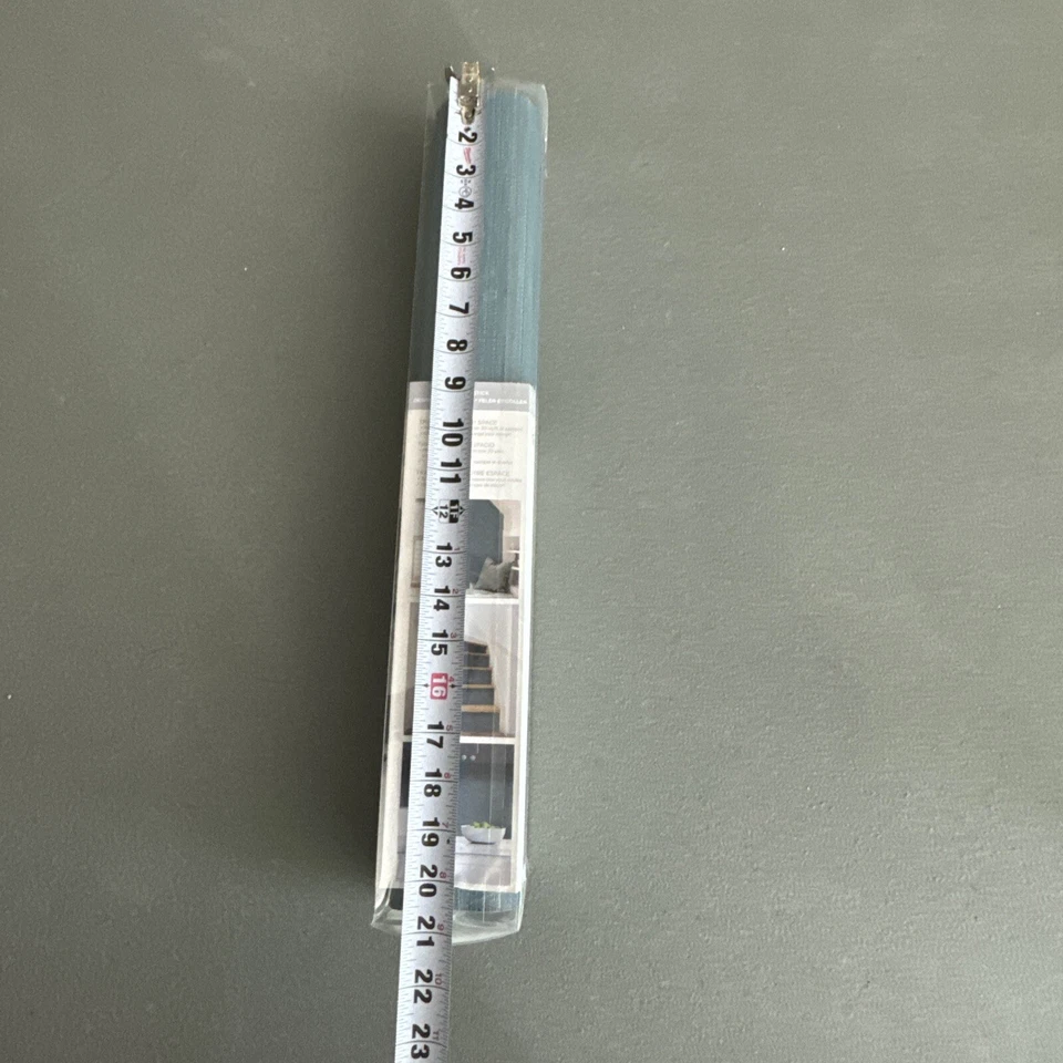 Papel pintado NuWall Pops Peel & Stick 20,5 pulgadas X 18 pies nuevo en paquete vinilo tela de hierba azul Foto 4 de 4