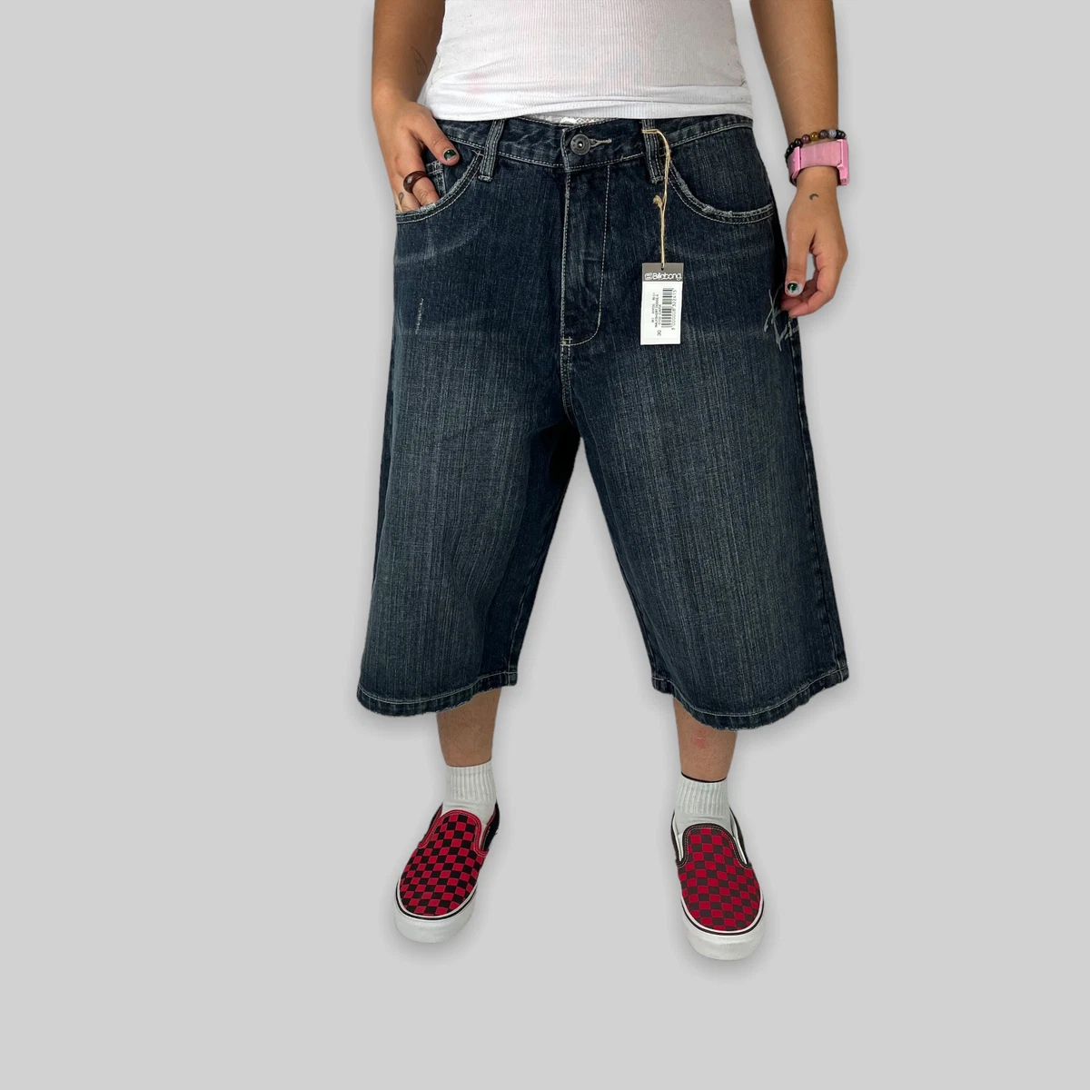 Baggy jean shorts best sale 90s