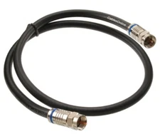 2 ft. Premium RG6 F-Type Quad-Shield Coaxial CL2 Cable 