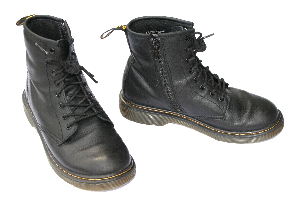 Dr.マーチン Doc Martens Air Wair Sz 5 M Lace Up 1460J Black Leather Combat