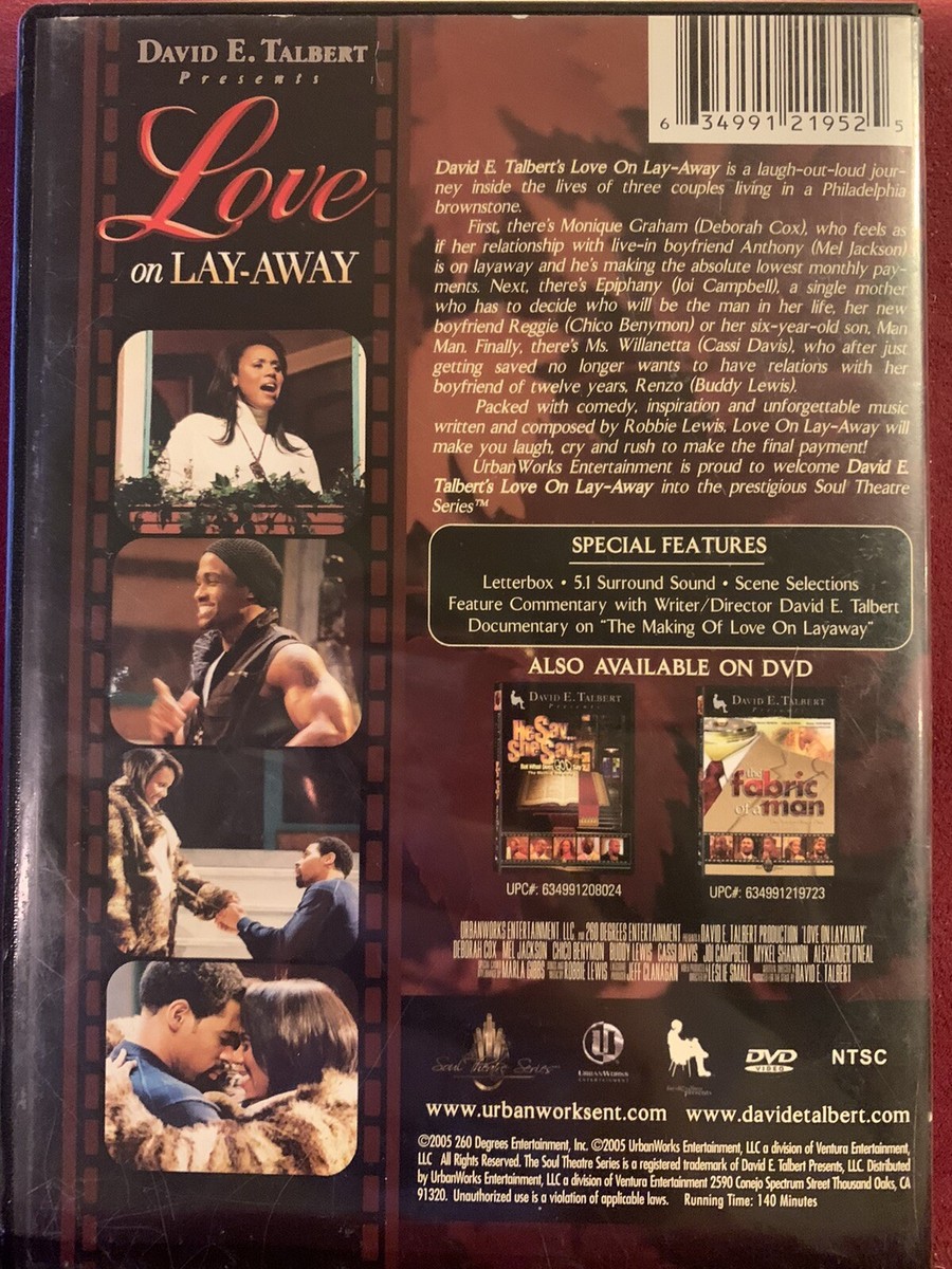 その他 Live at Marlow Theatre [DVD] Love on Layaway (DVD, 2005 David E. Talbert) Deborah Cox Mel