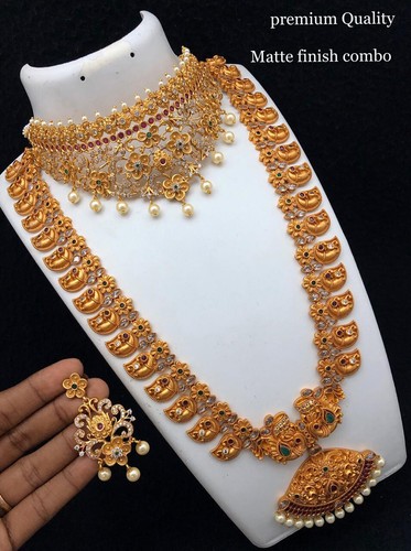 Bollywood Style Indian Gold Plated CZ 