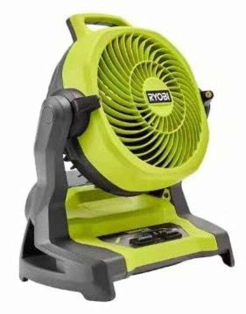 Ryobi ONE+ 18V Cordless 71/2 in. Bucket Top Misting Fan (Tool Only
