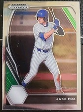 2021 Panini Prizm Draft Picks Jake Fox Silver Prizm #PDP95