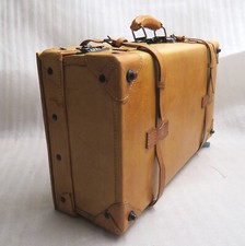 KOFFER Reisekoffer ANTIK Lederkoffer RARITÄT Leder OLDTIMER Deko CABRIO Top 3630