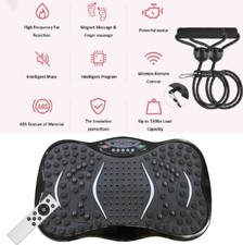 Whole Body Exercise 3D Vibration Platform Plate Fitness Massager Machine Slim BK