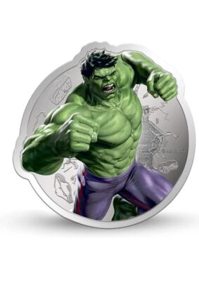 Pamp MMTC Marvel Hulk 1 oz Colorized Silver Coin (Capsule, Box
