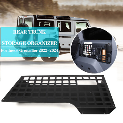 Alloy Rear Trunk Storage Organizer Box Cargo Tray For Ineos Grenadier 2024-2027