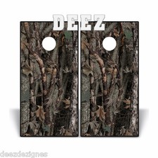 Cornhole Board Decal Wrap Camouflage Beanbag Toss WILD OAK TREE Camo 2 sheets
