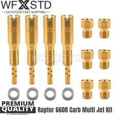 Carb Multi Jet Kit YFM660R Pilots 25/27.5 Mains 145-170 For 2001-05 Raptor 660R