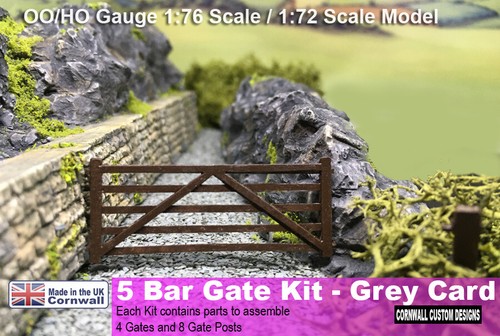 OO GUAGE FARM/WARENHOF TORE KIT - 4ER-PACK -1:76 1:72 MODELL/EISENBAHNLANDSCHAFT - Bild 3 von 9