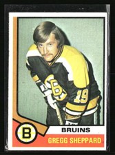 Gregg Sheppard 1974 Topps #184  Hockey Card