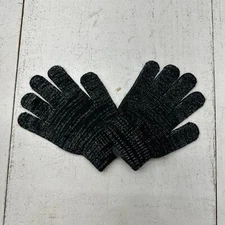 Capelli New York Black White Sparkly Soft Winter Gloves Women's One Size NEW