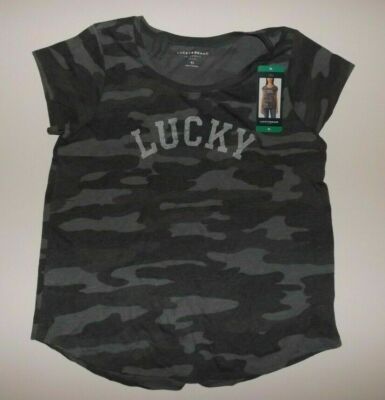 Lucky Brand Ladies Graphic Tee Shirt Crewneck T-shirt B12 | eBay