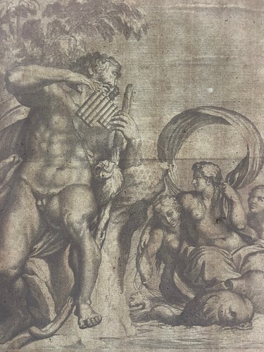 Cyclops Polyphemus ENGRAVING Etching ANNIBALE CARRACCI 17th Century - Picture 4 of 4