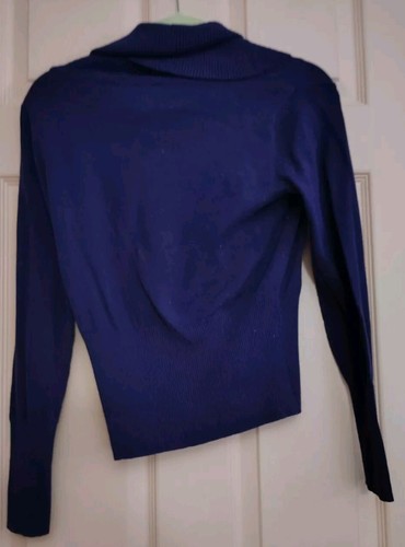 Covington Purple Small Cotton - Polyester Long Sleeve Sweater - Picture 2 of 4
