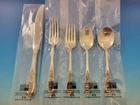 Rose Point by Wallace Sterling Silver Flatware Set Service 62 Pieces New