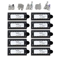 Dental Orthodontic Brackets MBT Slot 022 345 Hooks MIM Metal Braces 5-5 100 Kits