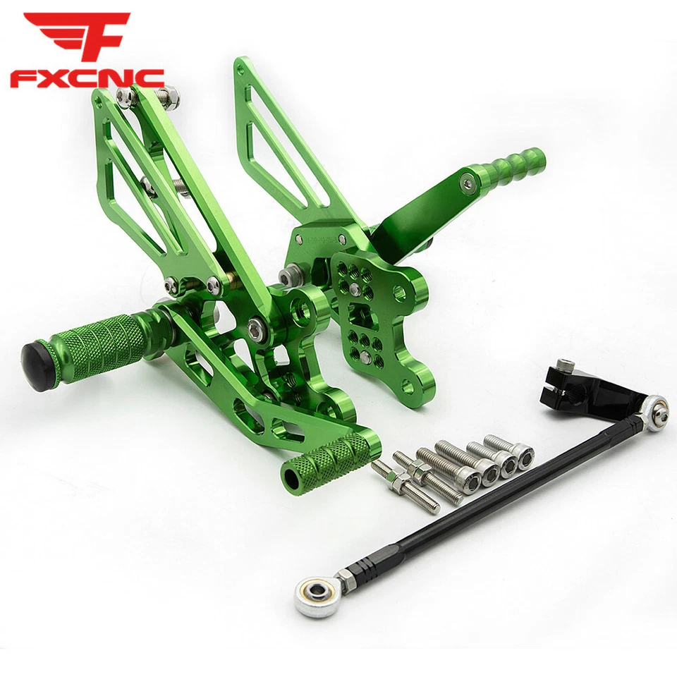 Para Ninja ZX12R 2000-2001 CNC Juego Trasero Pie Pedales Motocicleta Carreras Foto 2 de 4