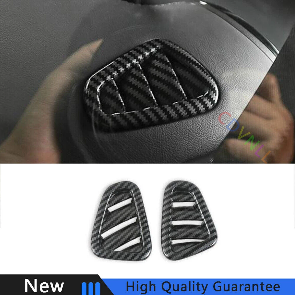 For Benz GLC X254 2023-2024 ABS Carbon Fiber Dashboard L&R Air Outlet Vent Trim