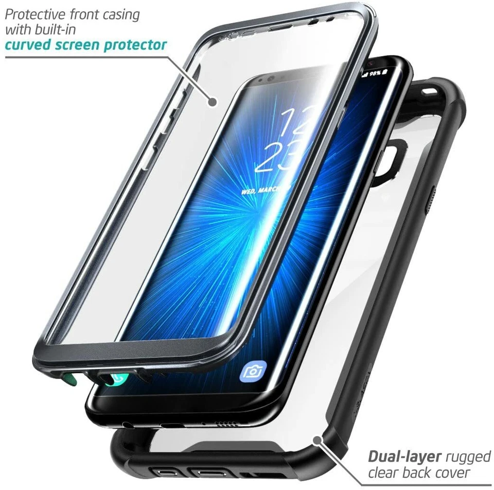 i-Blason for Samsung Galaxy S8+ Plus, Screen Bumper Case 360 Defense Phone Cover - Imagem 2 de 4