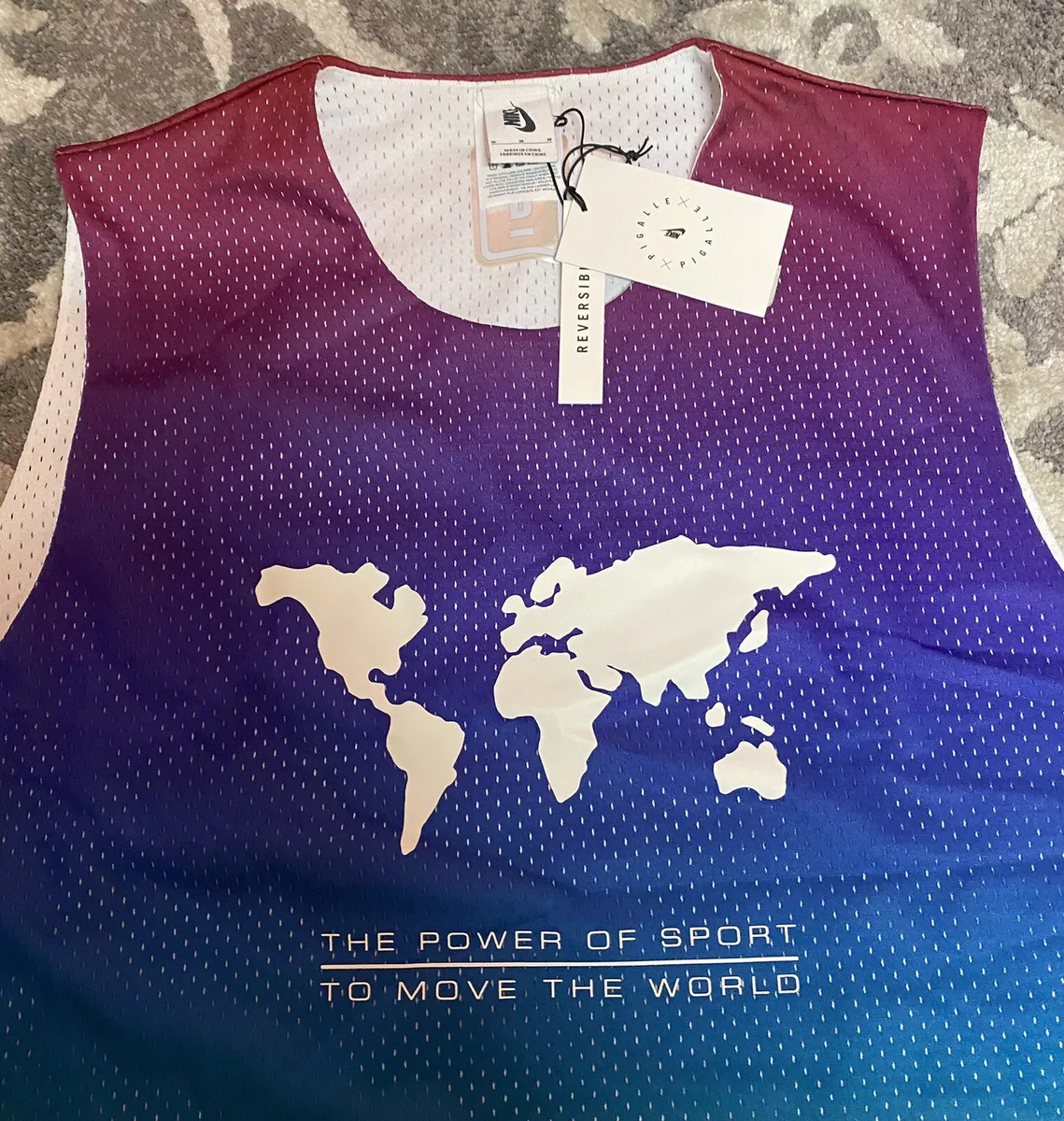 Nike NikeLab x Pigalle Reversible Tank Top Jersey Mens Sz Medium CI9951-547 NEW!
