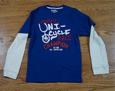Rare Vintage TOMMY HILFIGER Uni Cycle 1985 Tee Shirt Kids Youth Large L 16/18