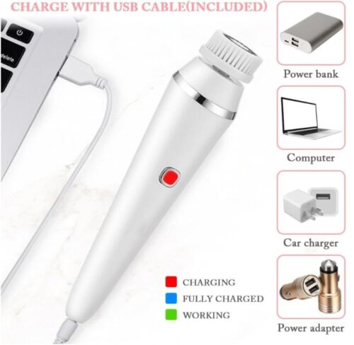 4-in1Gesichtsreinigungsbürste elektrischer Gesichtsreiniger Ultraschall Skin Spa - Bild 5 von 10