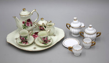 VTG 17 Pc Miniature Tea Set Formalities Baum Brothers Victorian Rose  Extras