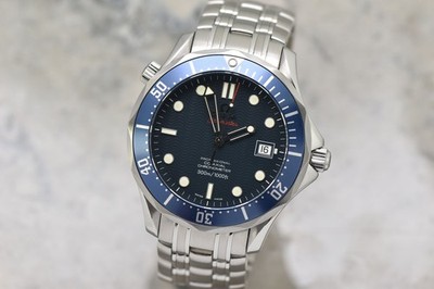 Omega Red Seamaster Professional 300M Co-Axial Automatic Blue Dial 41MM 2220.80