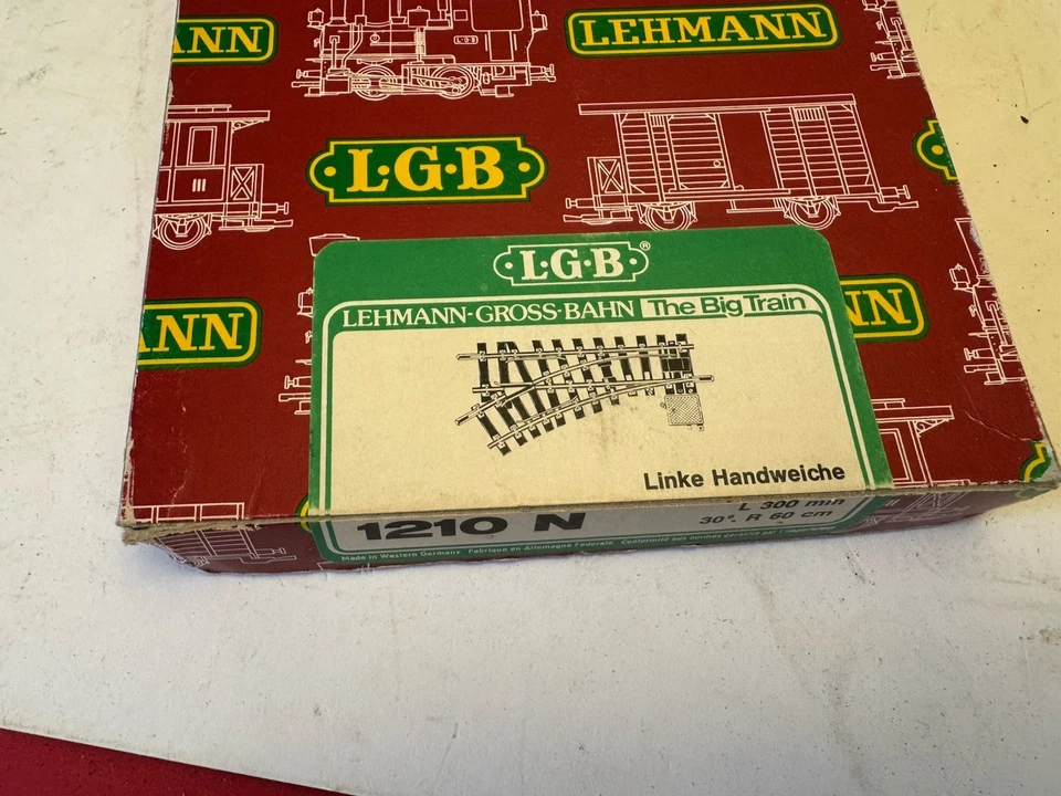 G Scale LGB 1200 N - Right Hand Manual Turnout - R1, 30° G0068 AB - Image 3 of 3