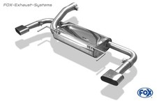  Edelstahl Duplex Sportauspuff Opel Astra J OPC für originale Endrohre