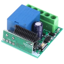 1CH Channel Wireless RF Remote Control Receiver Relay Switch DIY Module 433&N8