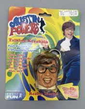 1998 AUSTIN POWERS International Man Of Mystery TALKING KEYCHAIN New