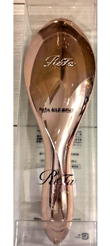 ReFa AILE BRUSH RAY Rose Gold Hair Brush Boar Bristle Detangling