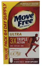 Move Free Ultra Triple Action Joint Support Supplement 64 Tablets - 09/2028