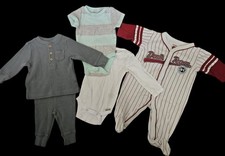 Lot of Infant Boys Romper Outfit and Bodysuits Size 3 months