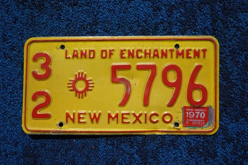 1970 LOS ALAMOS New Mexico License Plate