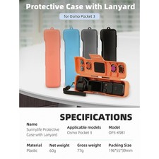 Protective Case with Lanyard Accessoriesfor Osmo POCKET 3