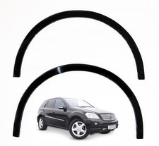 MERCEDES W164 Radlaufleisten hinten 2tlg Schwarz Matt links rechts Set Bj 05-11 MERCEDES W164 Radlaufleisten hinten 2tlg Schwarz Matt links rechts Set Bj 05-11