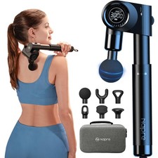 Foldable Massage Gun with Extension Handle  5 Adjustable Angles,Deep Tissue ...