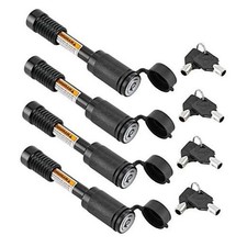 Trailer Hitch Locks Receiver Lock Keyed Alike Fits Class III IV 4 Pack Black