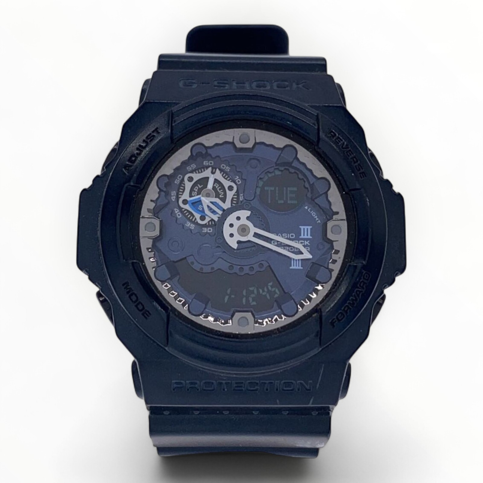 CASIO Ana-Digi Quartz Indigo Watch for Men H2.20 W2.05 Model 9664