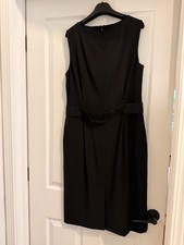 Dolce & Gabbana Black Sheath Dress Sleeveless Knee Length Women’s Size IT 48
