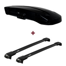 Dachbox Thule Vector M + Dachträger Thule für VW Passat Variant B7 Typ 365